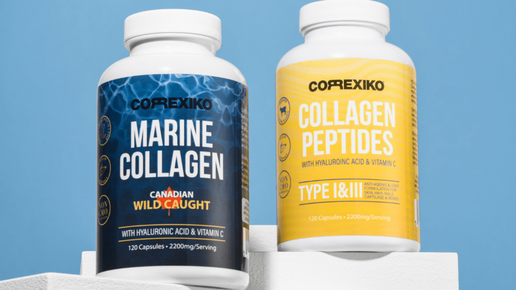 a picture of a marine collagen and collagen peptides