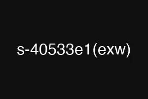 s-40533e1(exw)